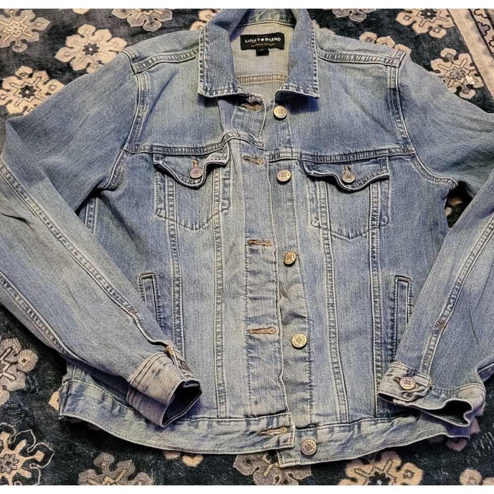 Woman's LUCKY BRAND Classic Denim Jacket Size Medium